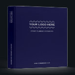 Estate Planning Binder Custom Brand Navy Blue<br><div class="desc">Designed for Estate Planners and Law and Legal firms. This binder is ideal for organizing your client's portfolio information.</div>