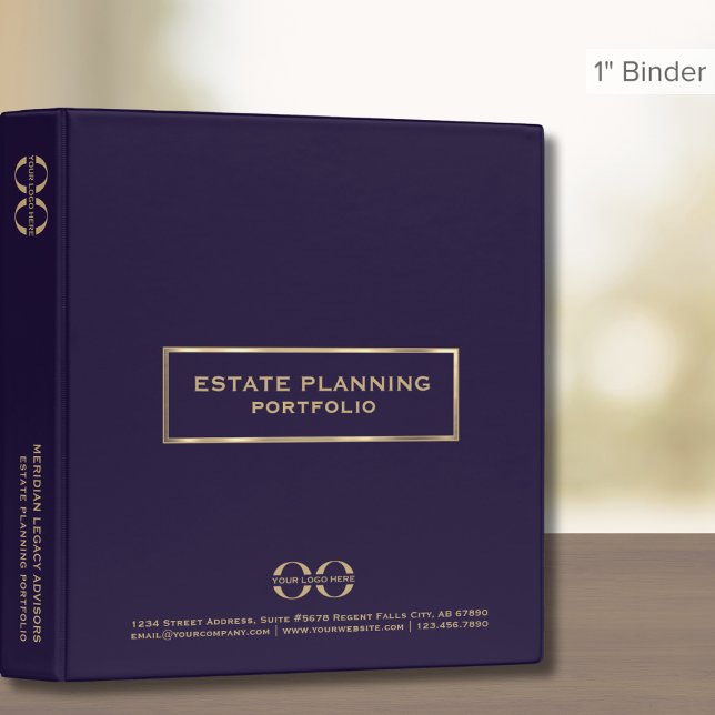 Estate Planning Binder Custom Logo Purple (Creator Uploaded)
