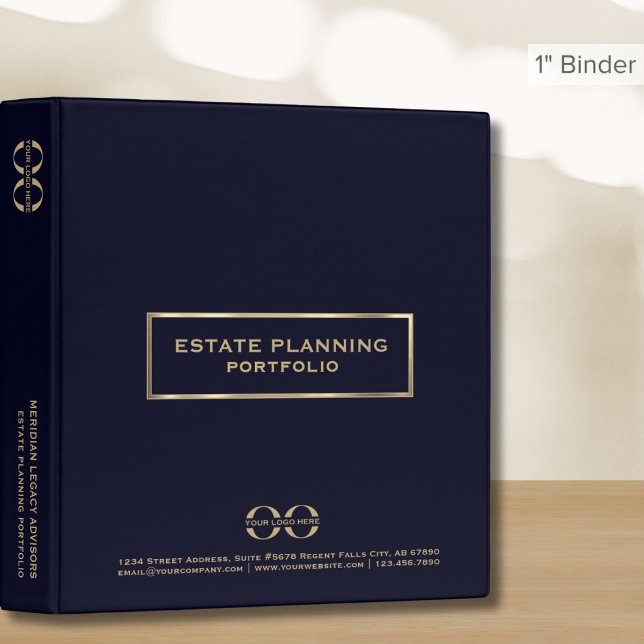 Estate Planning Binder Navy Blue Gold Logo (Creator Uploaded)