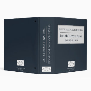 Estate Planning Binder (Navy with Logo)