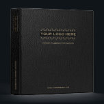 Estate Planning Black Leather Print Gold 3 Ring Binder<br><div class="desc">Designed for Estate Planners and Law and Legal firms. This binder is ideal for organizing your client's portfolio information.</div>