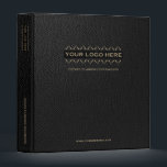 Estate Planning Black Leather Print Gold 3 Ring Binder<br><div class="desc">Designed for Estate Planners and Law and Legal firms. This binder is ideal for organizing your client's portfolio information.</div>