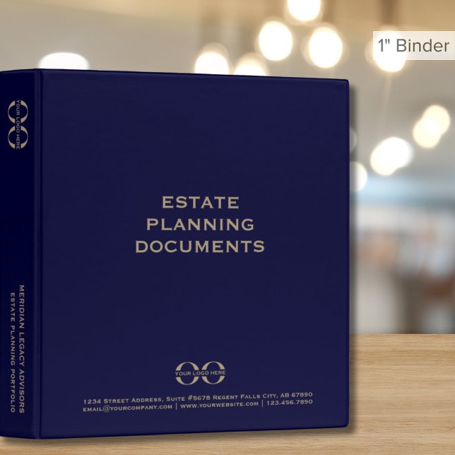Estate Planning Classic Binder with Template Logo (Creator Uploaded)