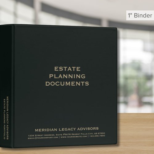 Estate Planning Document Binder