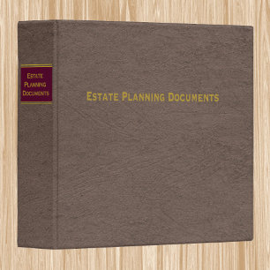 Estate Planning Documents binder