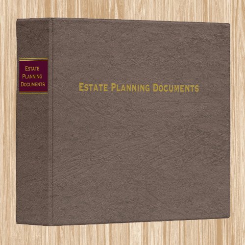 Estate Planning Documents binder