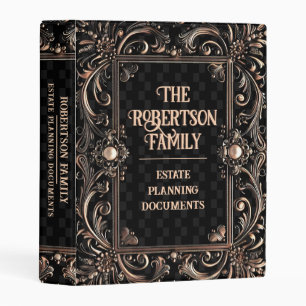 Estate Planning Documents Family Name Custom Mini Binder