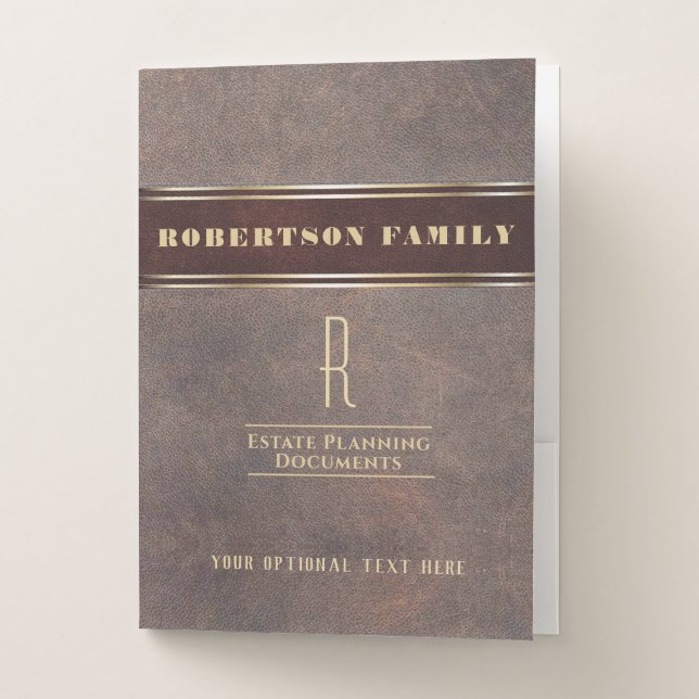 Estate Planning Documents Pocket Folder (Front)