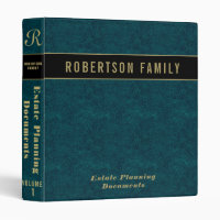 Estate Planning | Green Jade 3 Ring Binder