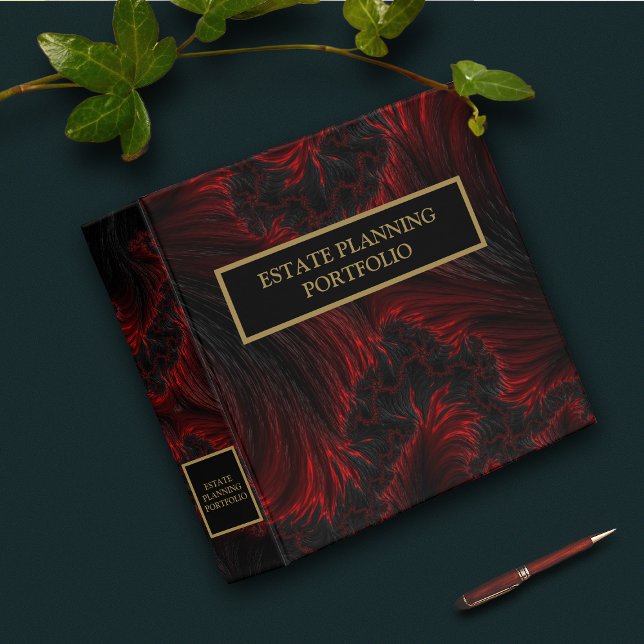 Estate Planning Portfolio Abstract 3 Ring Binder (Creator Uploaded)