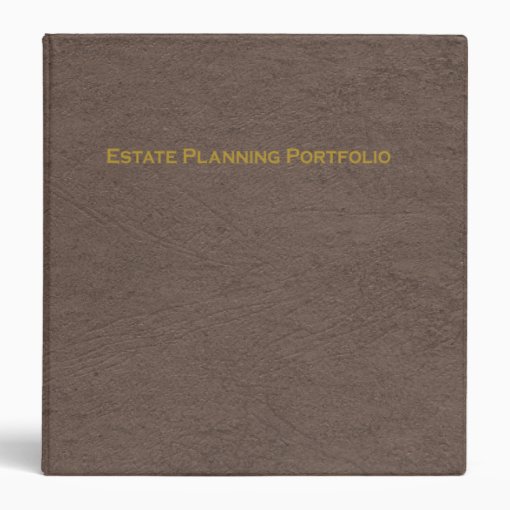 Estate Planning Portfolio binder Zazzle