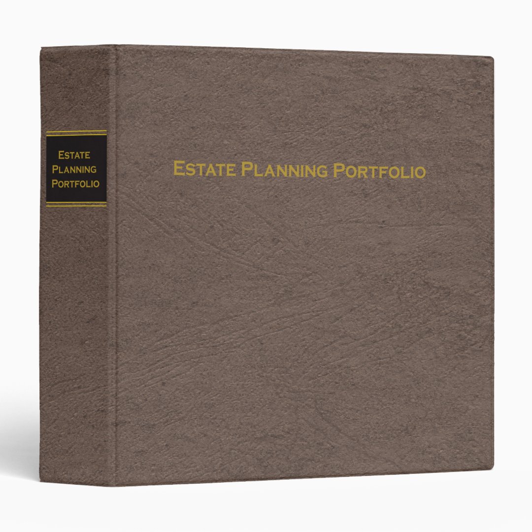 Estate Planning Portfolio binder Zazzle