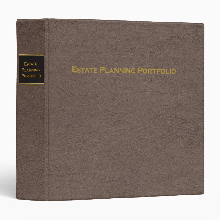 Estate Planning Portfolio binder Zazzle