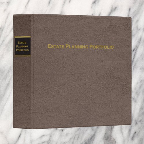Estate Planning Portfolio binder