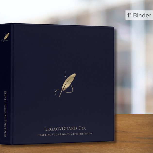 Estate Planning Portfolio 3-Ring Binders – With Tabs And Sheet Protectors - View #10