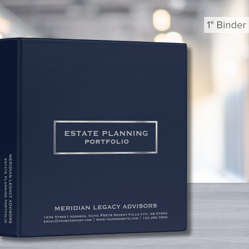 Estate Planning Portfolio Binder