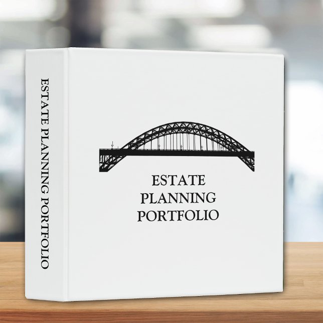 Estate Planning Portfolio - Black | White 3 Ring Binder (Creator Uploaded)