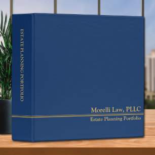 Estate Planning Portfolio Blue 3 Ring Binder