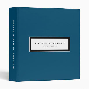 Estate Planning Portfolio Blue 3 Ring Binder
