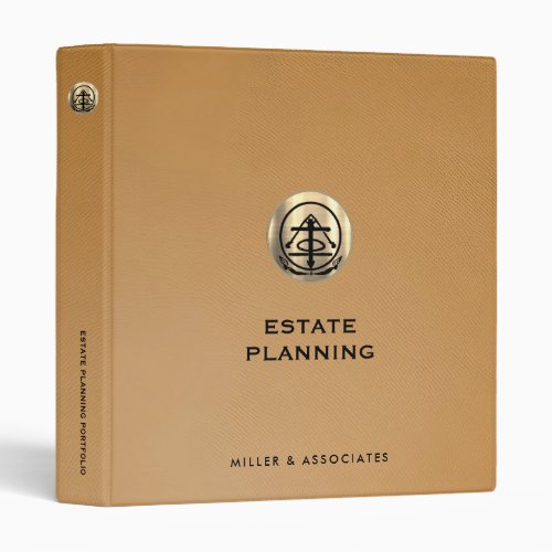 Estate Planning Portfolio Gold Seal 3 Ring Binder