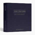 Estate Planning Portfolio Leather Blue Gold Logo