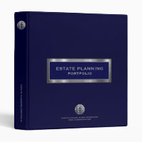 Estate Planning Portfolio Navy Blue Metallic Logo