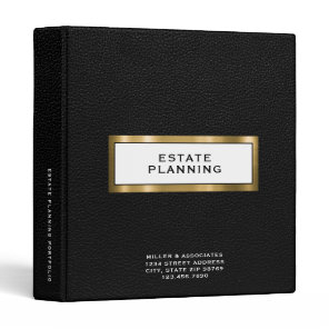 Estate Planning Portfolio Organizer 3 Ring Binder