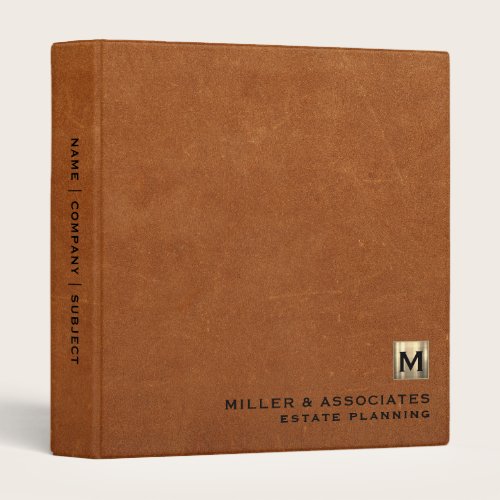 Estate Planning Portfolio Sable Leather Gold 3 Ring Binder Estate Planning Portfolio Sable Leather Gold 3 Ring Binder