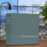 Estate Planning Portfolio - Teal | White 3 Ring Binder<br><div class="desc">Designed for Estate Planners and Law and Legal firms.  This binder is a great way to organize your client's portfolio information.  By 1Bizchoice (rights reserved).</div>