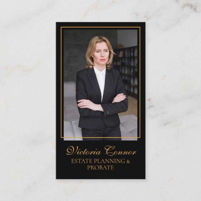 Estate Planning & Probate Law Firm Wills & Trusts Business Card (Front)