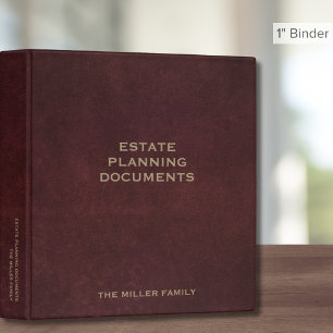 Estate Planning Trust Documents 3 Ring Binder