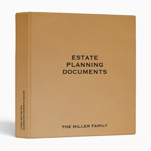 Estate Planning Trust Documents 3 Ring Binder