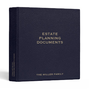 Estate Planning Trust Documents Binder