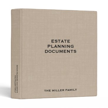 Estate Planning Trust Documents Binder