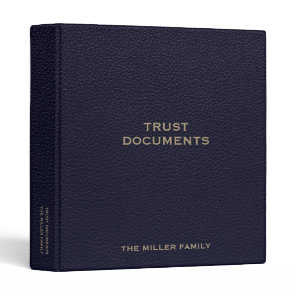 Estate Planning Trust Documents Binder