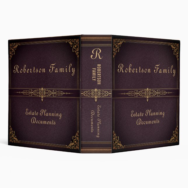 Estate Planning Wills Financial 3 Ring Binder (Background)
