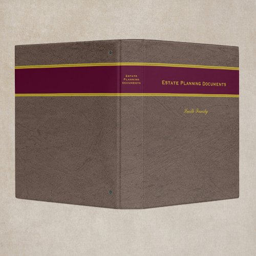 Estate Planning with Custom Name 1_inch binder