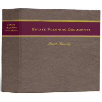 Estate Planning with Custom Name binder Estate Planning with Custom Name binder