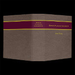 Estate Planning with Custom Name binder<br><div class="desc">Estate Planning Documents Portfolio binder with custom family name you may edit or delete. Also edit the title if desired (on both front and spine). Professional faux leather look background (the leather look is printed, not textured), legal style red and gold wraparound banner, and elegant typography. Use for your personal...</div>