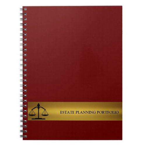 Estate Portfolio Planner Notebook