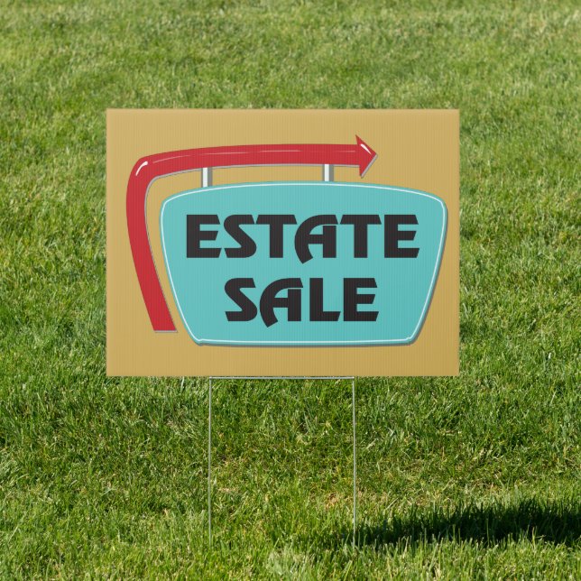 Estate Sale Retro Style Sign (Insitu)