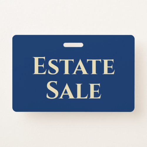 Estate Sale Support Badge