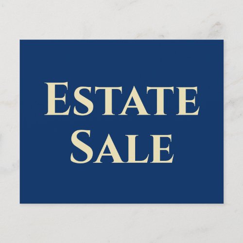 Estate Sale Support Flyer