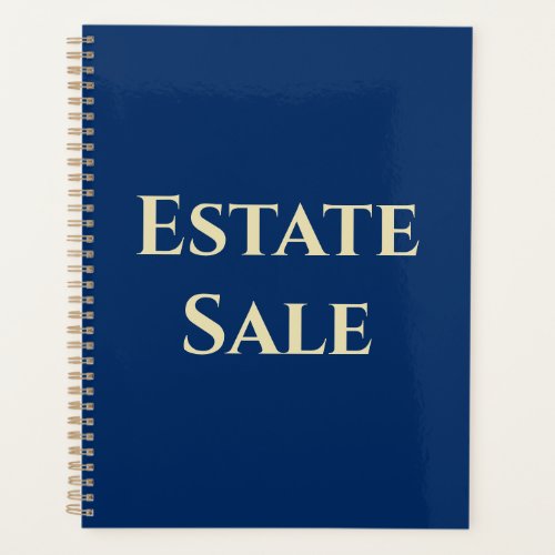 Estate Sale Support Planner