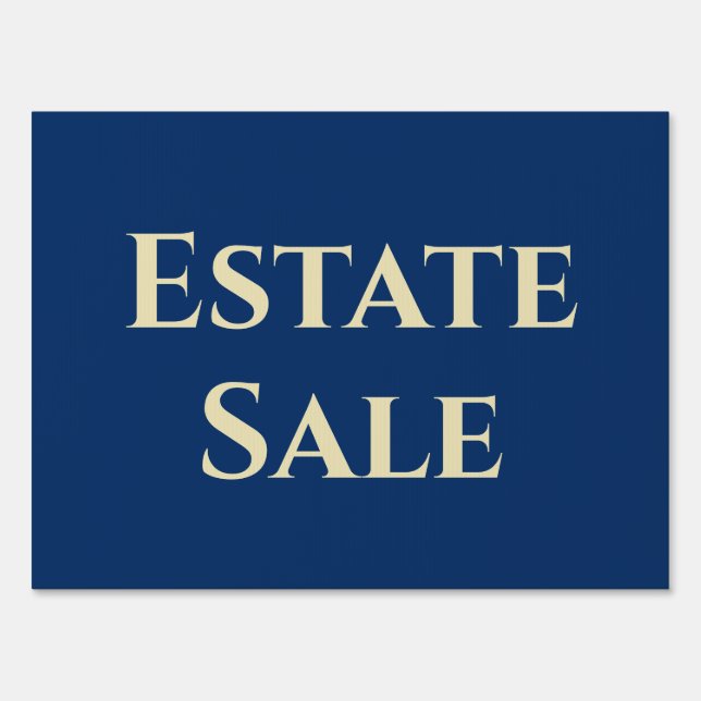 Estate Sale Support Sign (Front)
