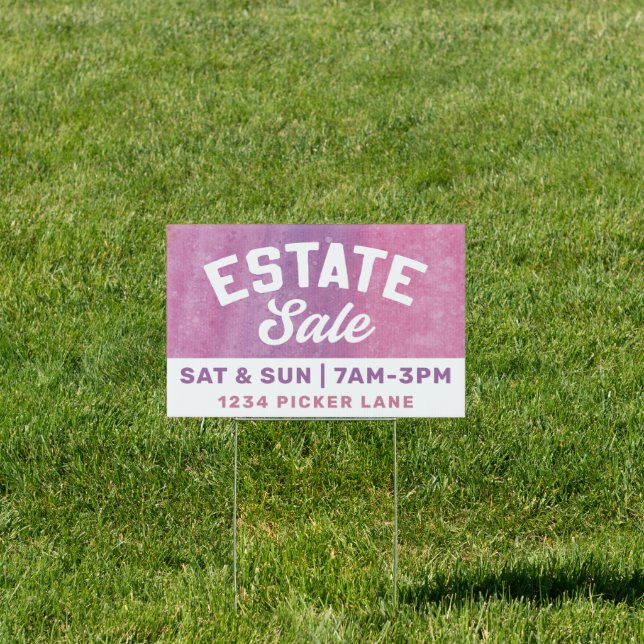 Estate Sale Watercolor Sign (Insitu)