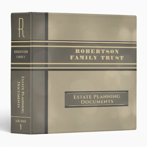 Estate Will Financial Records 3 Ring Binder