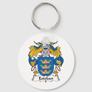 Esteban Family Crest Keychain
