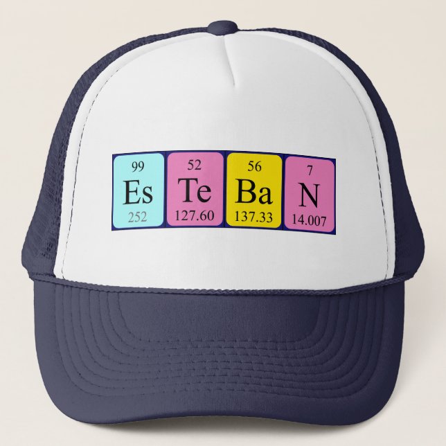Esteban periodic table name hat (Front)