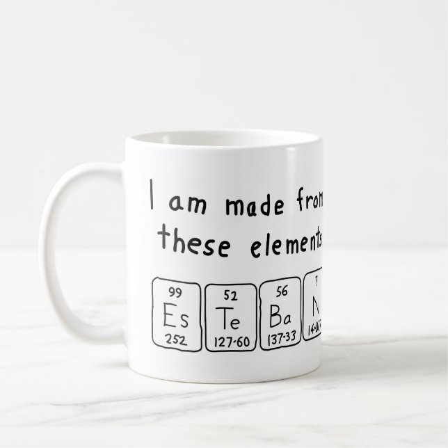 Esteban periodic table name mug (Left)